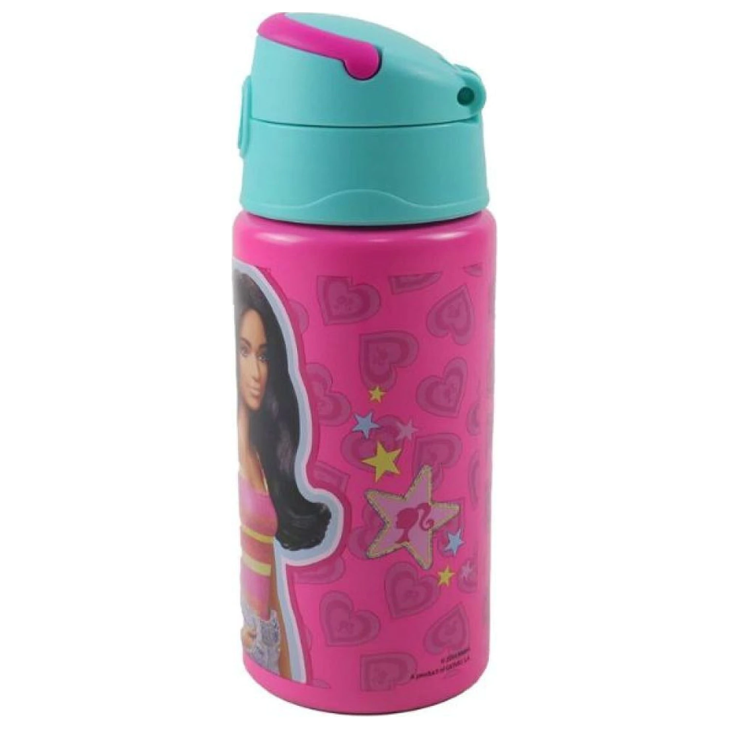Barbie Love Aluminiowa butelka na wodę ze słomką i haczykiem 500 ml zdjęcie produktu