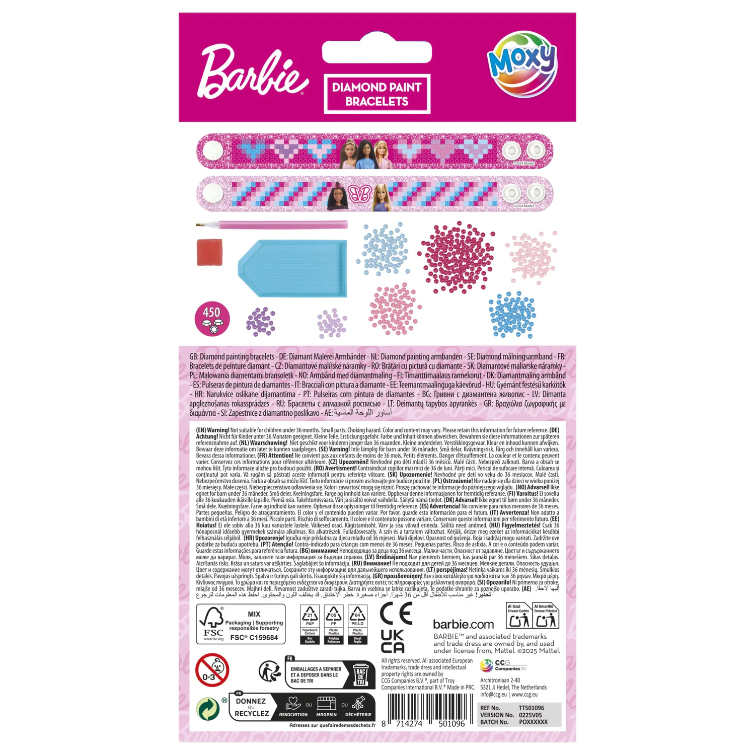Barbie Moxy Diamond Dot Zestaw 2 Bransoletek zdjęcie produktu