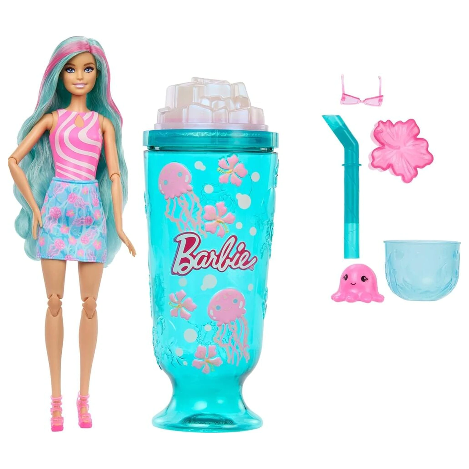 Barbie Pop Reveal Sea Breeze Blue Cup lalka zdjęcie produktu