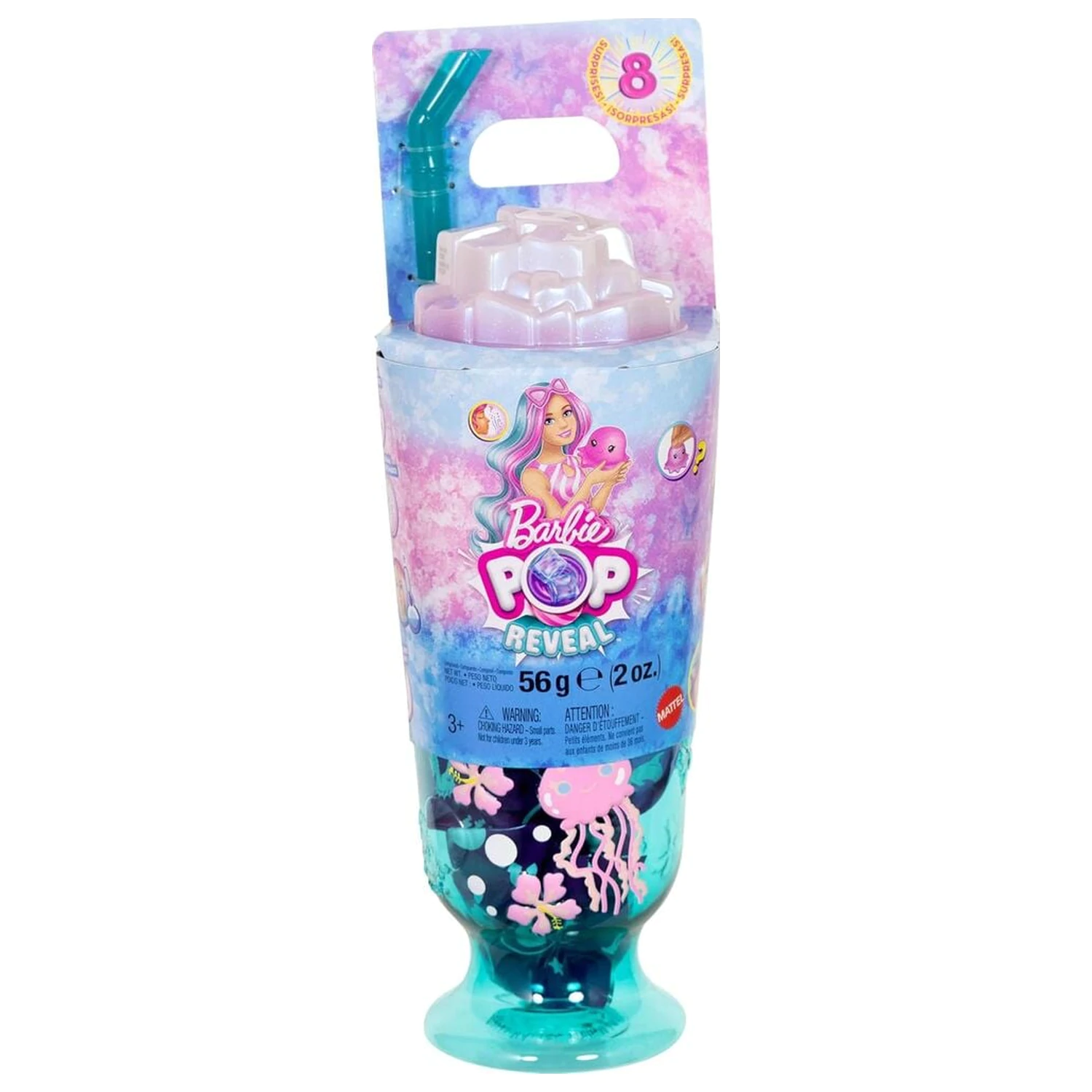 Barbie Pop Reveal Sea Breeze Blue Cup lalka zdjęcie produktu
