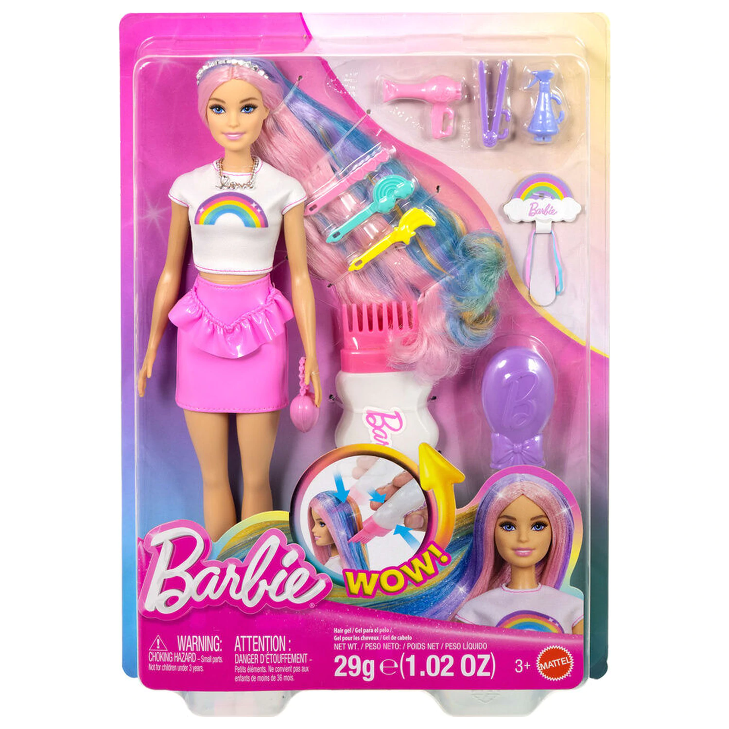 Barbie Rainbow Shimmer Hair lalka zdjęcie produktu