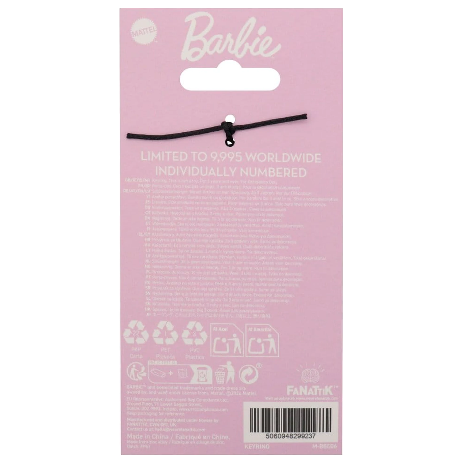 Barbie License Plate Brelok Edycja Limitowana zdjęcie produktu