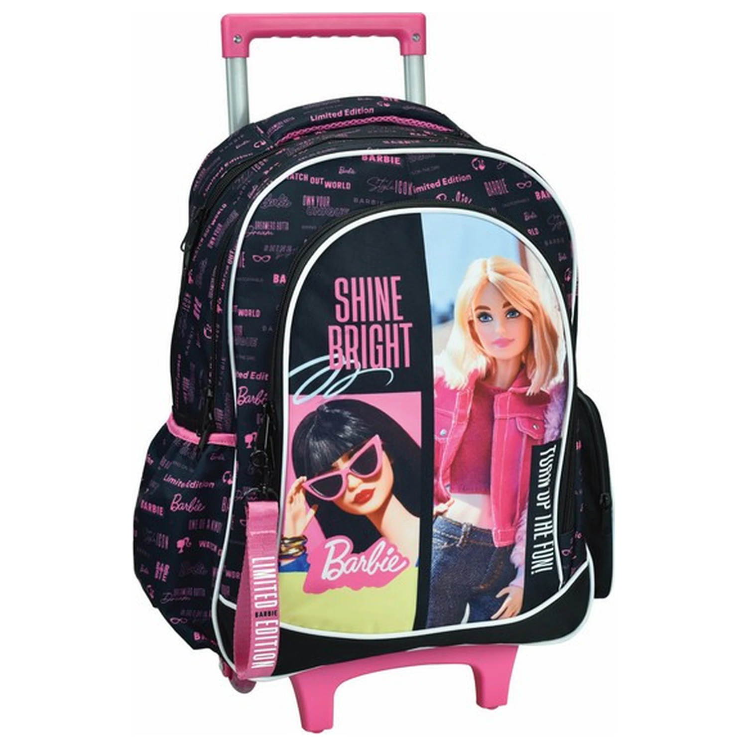 Barbie Shine Bright Plecak szkolny na kółkach, Torba 46 cm zdjęcie produktu