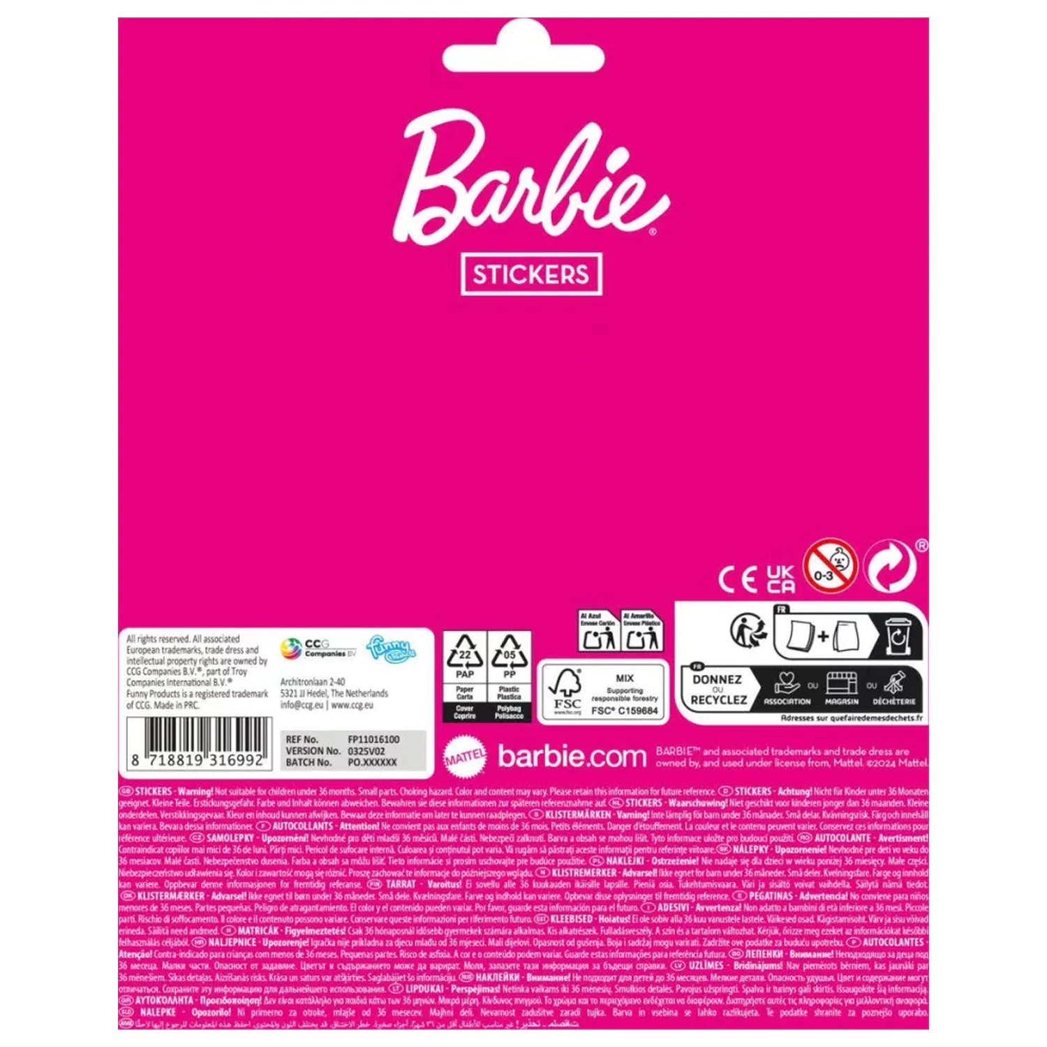 Barbie Stylish Friends naklejka zdjęcie produktu