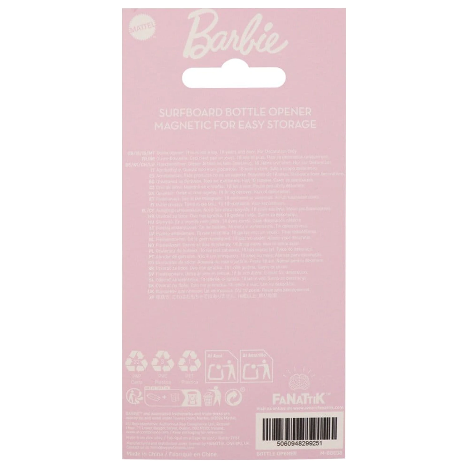Barbie otwieracz do butelek deska surfingowa magnetyczny zdjęcie produktu