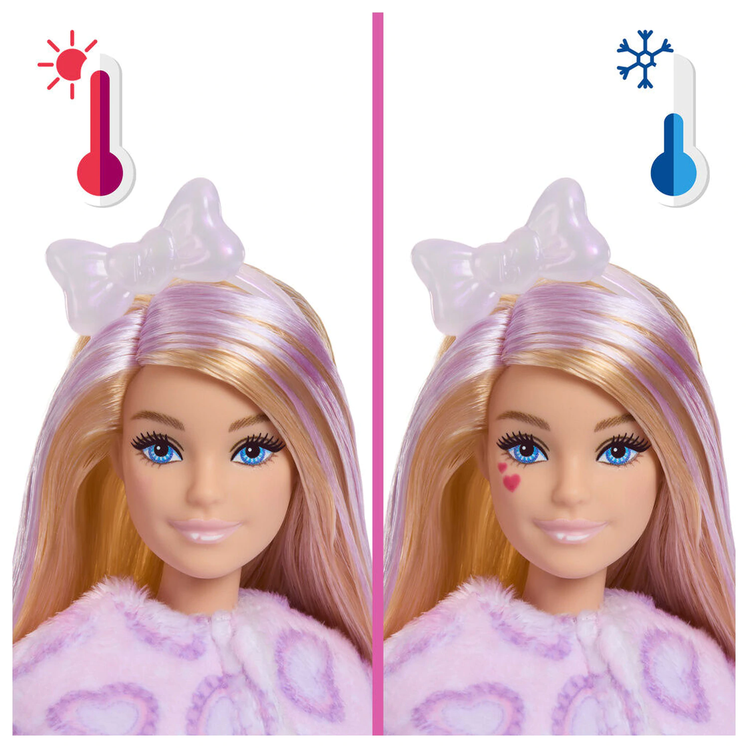 Barbie Sweet Ties Cutie Reveal Lilac Kitten lalka zdjęcie produktu
