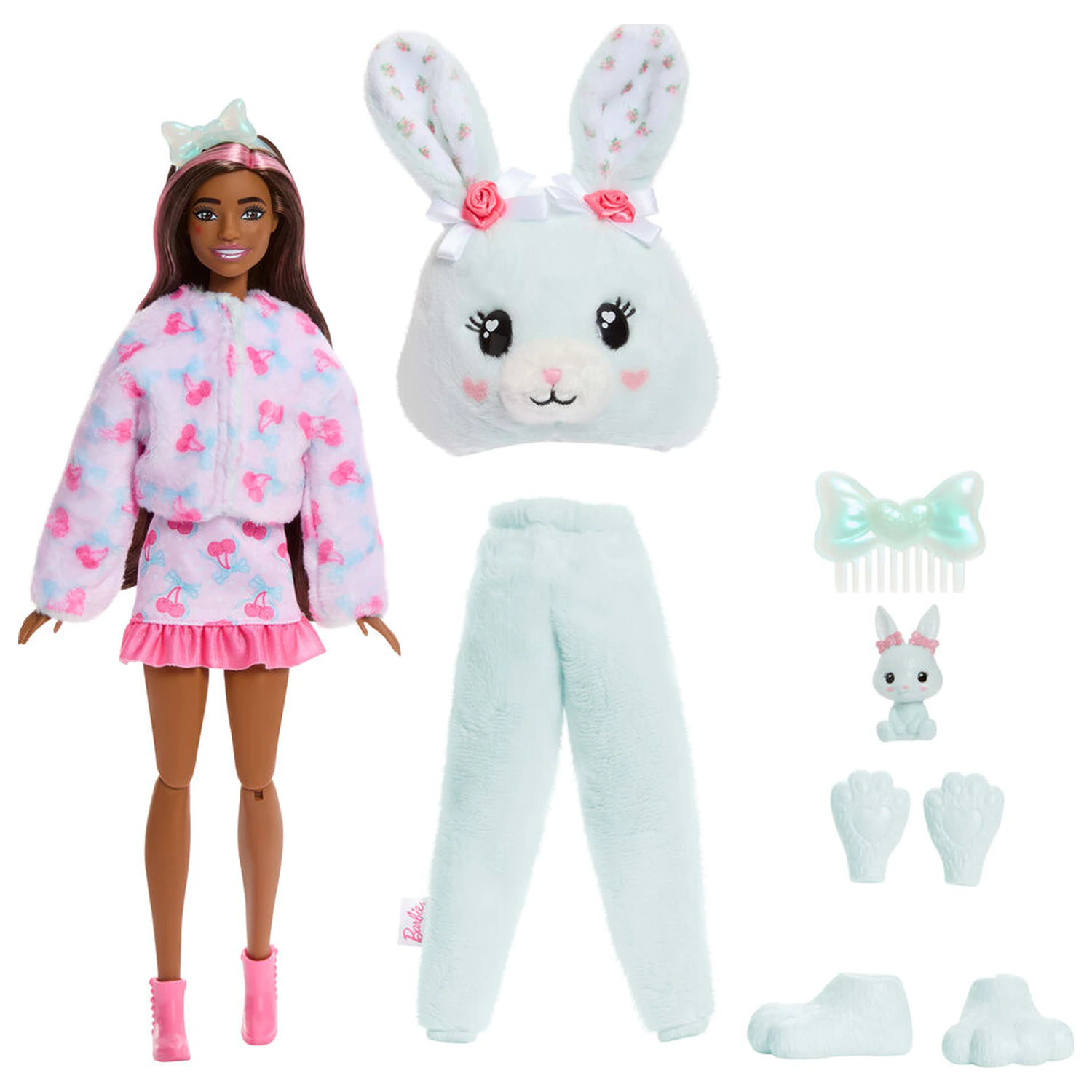 Barbie Sweet Ties Cutie Reveal Mint Bunny lalka zdjęcie produktu