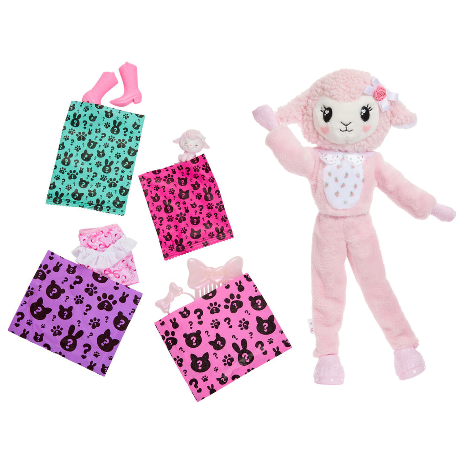 Barbie Sweet Ties Cutie Reveal Pink Sheep lalka zdjęcie produktu