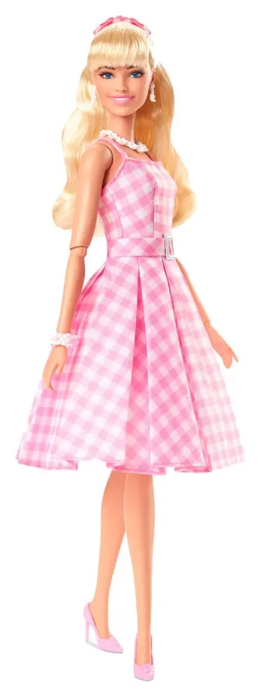 Lalka Barbie z filmu Barbie w różowej sukience w kratkę gingham [USZKODZONE OPAKOWANIE] zdjęcie produktu