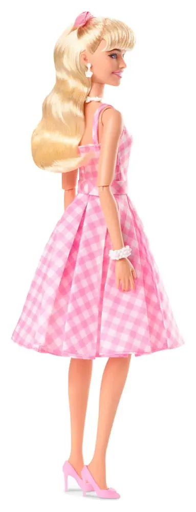 Lalka Barbie z filmu Barbie w różowej sukience w kratkę gingham [USZKODZONE OPAKOWANIE] zdjęcie produktu