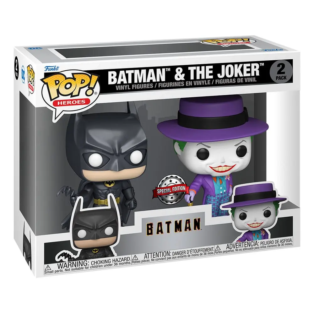 Batman (1989) POP! Heroes Figurki winylowe 2-Pack Batman & The Joker 9 cm zdjęcie produktu