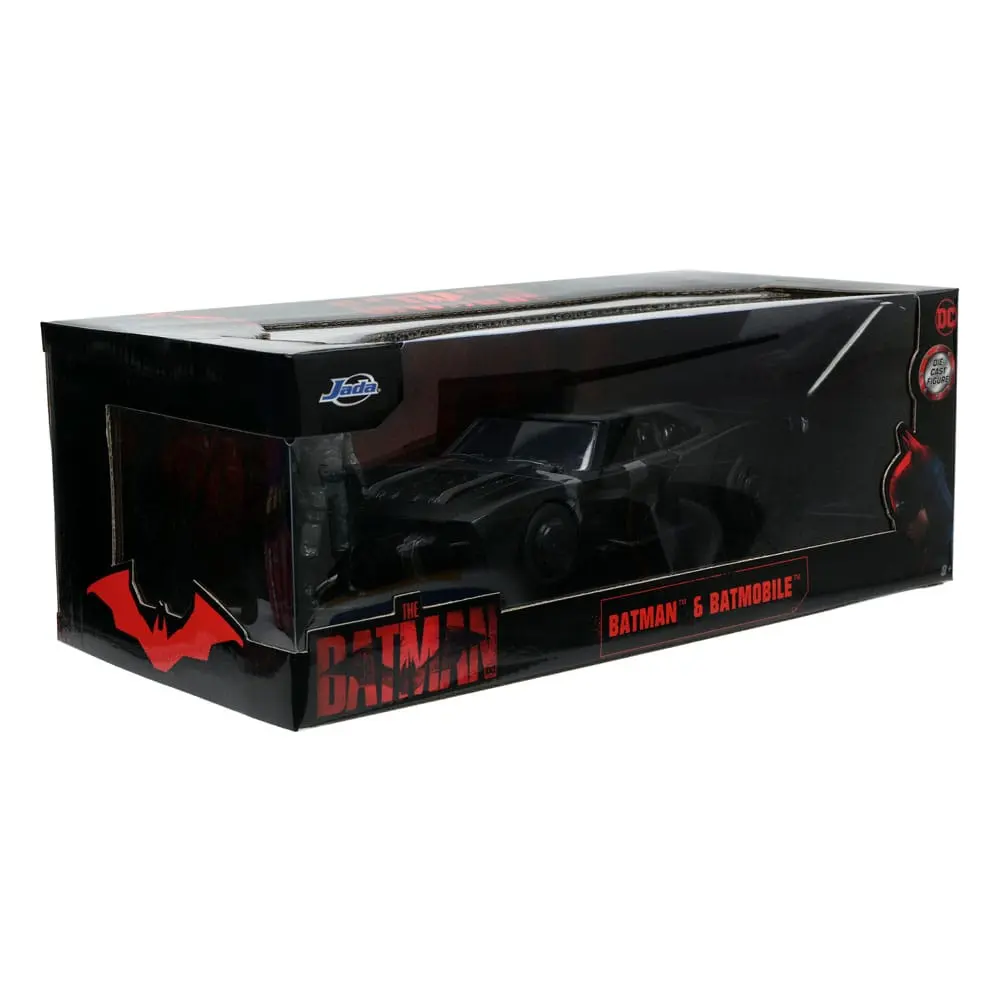 Batman 2022 Hollywood Rides Diecast Model 1/24 2022 Batmobil z Figurką zdjęcie produktu