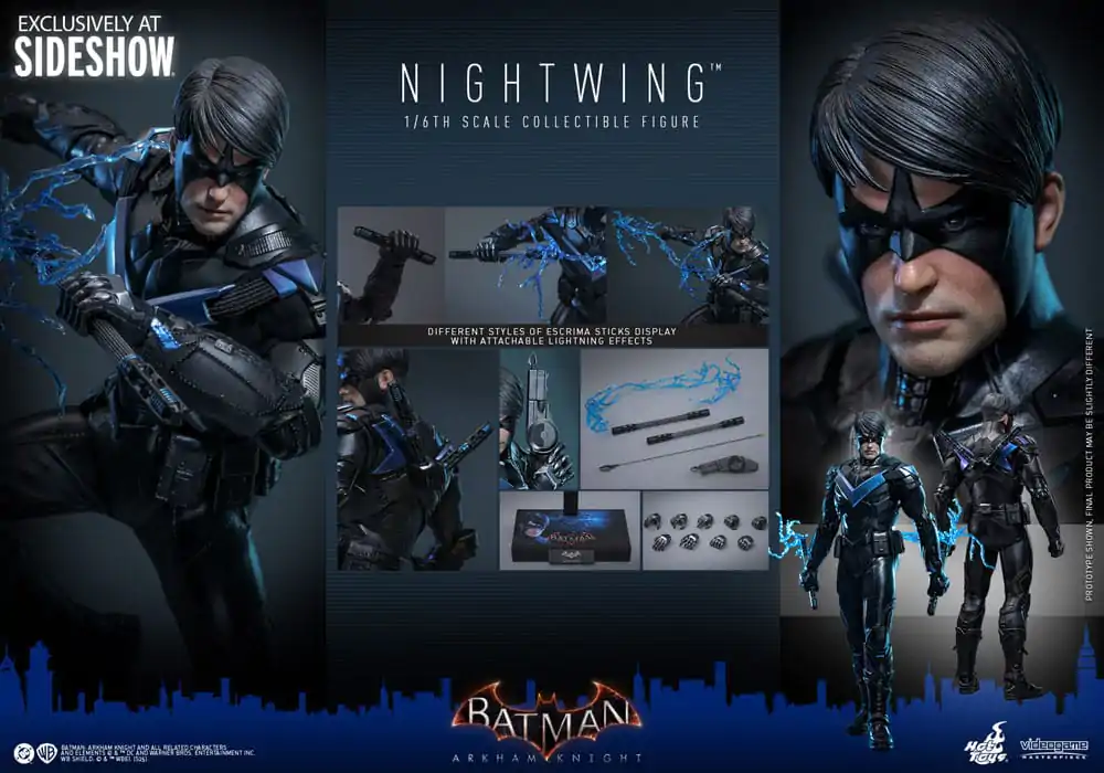 Batman Arkham Knight Gra wideo arcydzieło figurka akcji 1/6 Nightwing 30 cm zdjęcie produktu