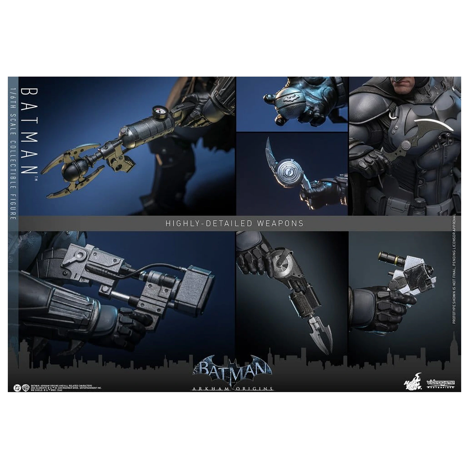 Batman Arkham Origins Videogame Masterpiece figurka akcji 1/6 Batman 33 cm zdjęcie produktu