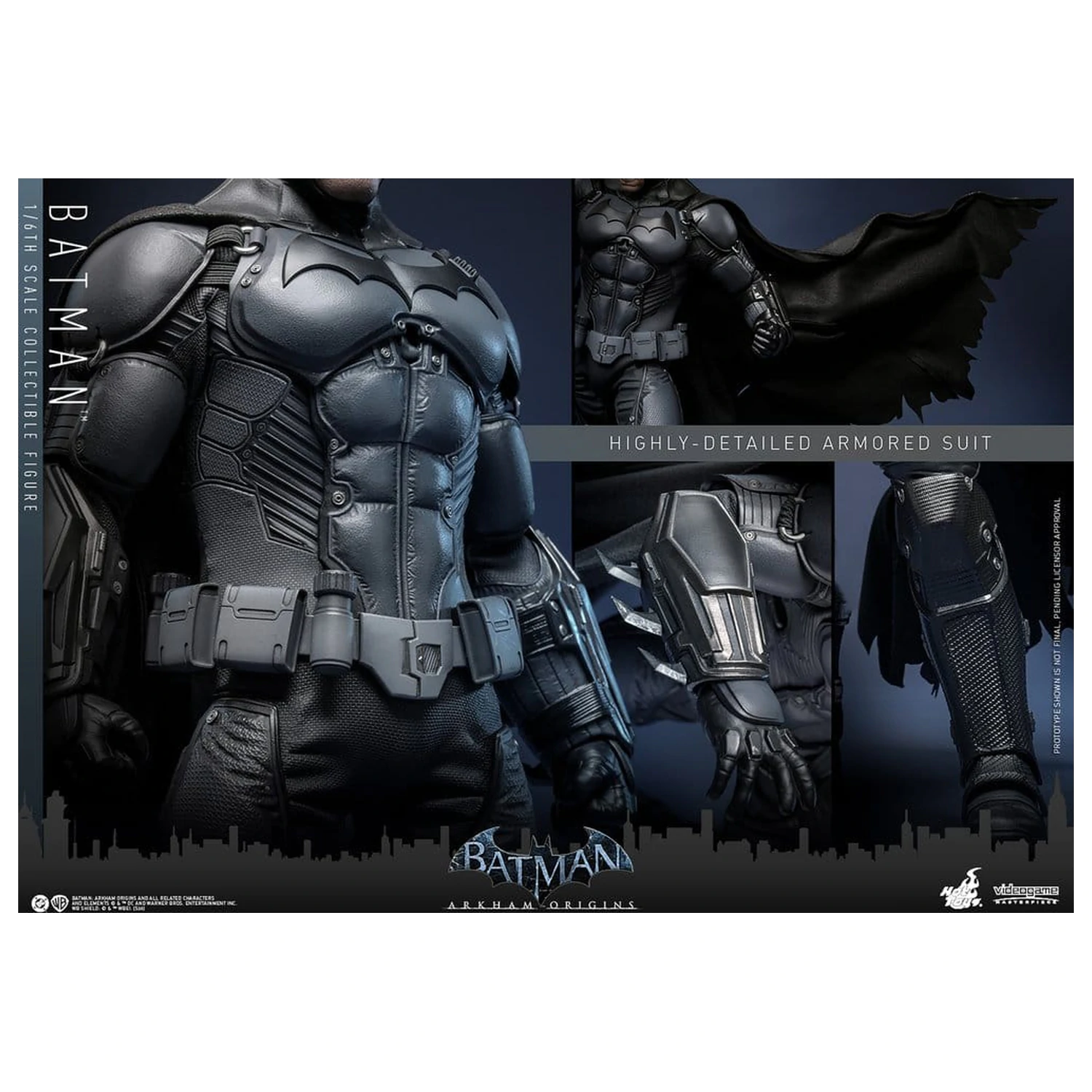 Batman Arkham Origins Videogame Masterpiece figurka akcji 1/6 Batman 33 cm zdjęcie produktu