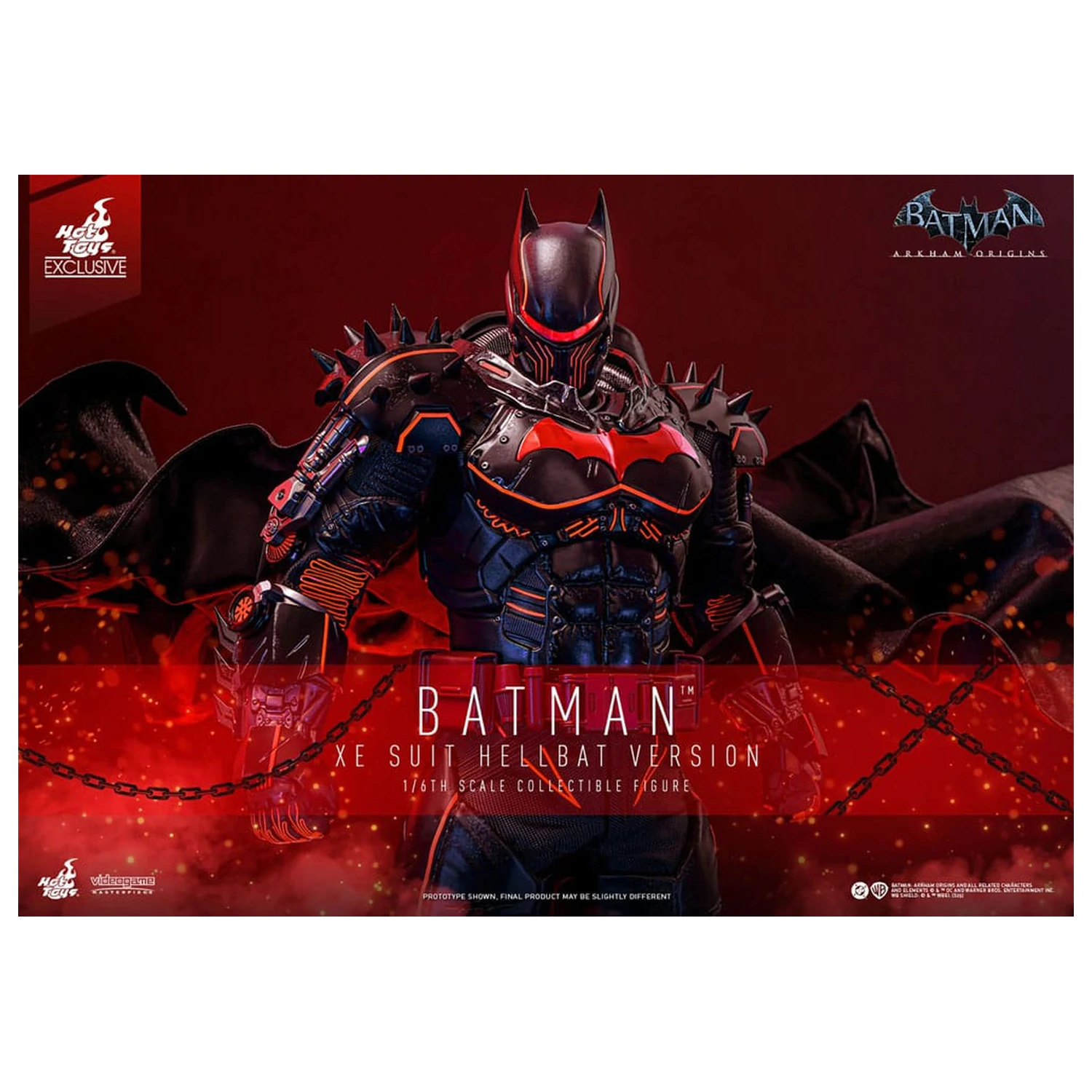 Batman Arkham Origins Videogame Masterpiece Action Figure 1/6 XE Suit Hellbat Version 33 cm zdjęcie produktu