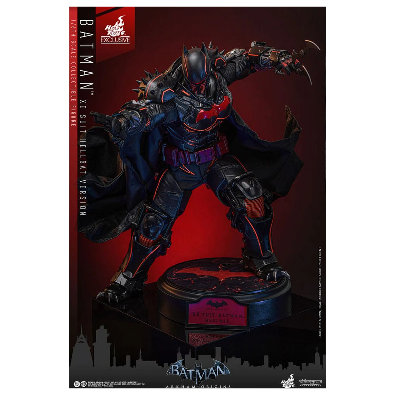 Batman Arkham Origins Videogame Masterpiece Action Figure 1/6 XE Suit Hellbat Version 33 cm zdjęcie produktu