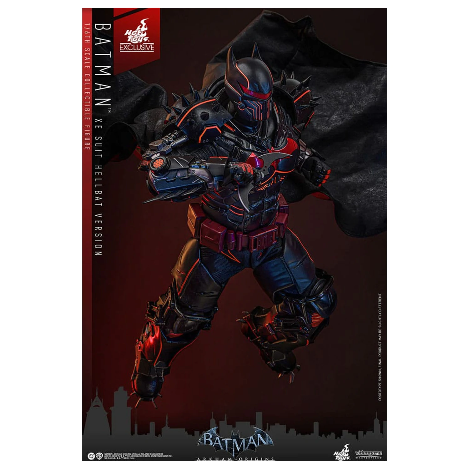 Batman Arkham Origins Videogame Masterpiece Action Figure 1/6 XE Suit Hellbat Version 33 cm zdjęcie produktu