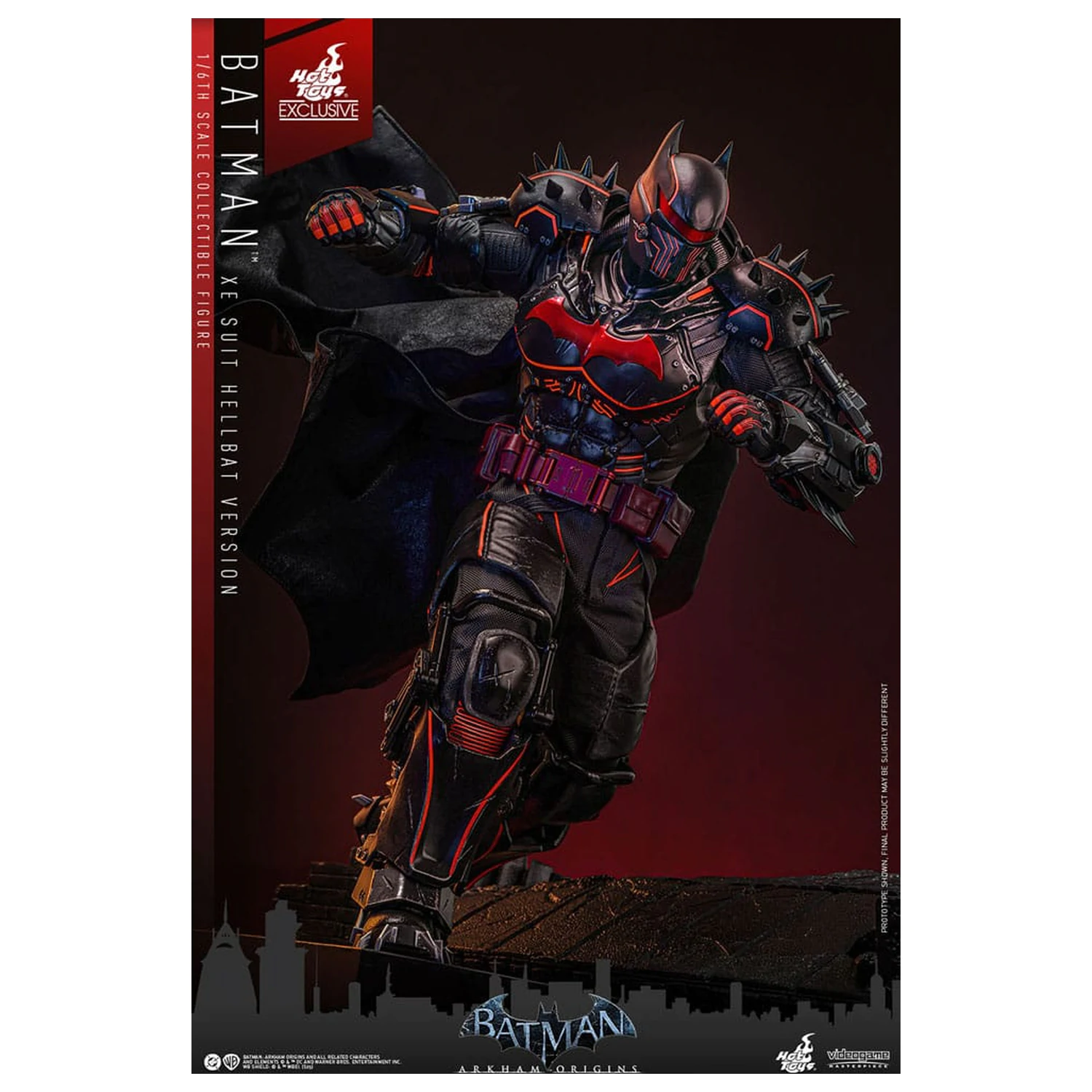 Batman Arkham Origins Videogame Masterpiece Action Figure 1/6 XE Suit Hellbat Version 33 cm zdjęcie produktu