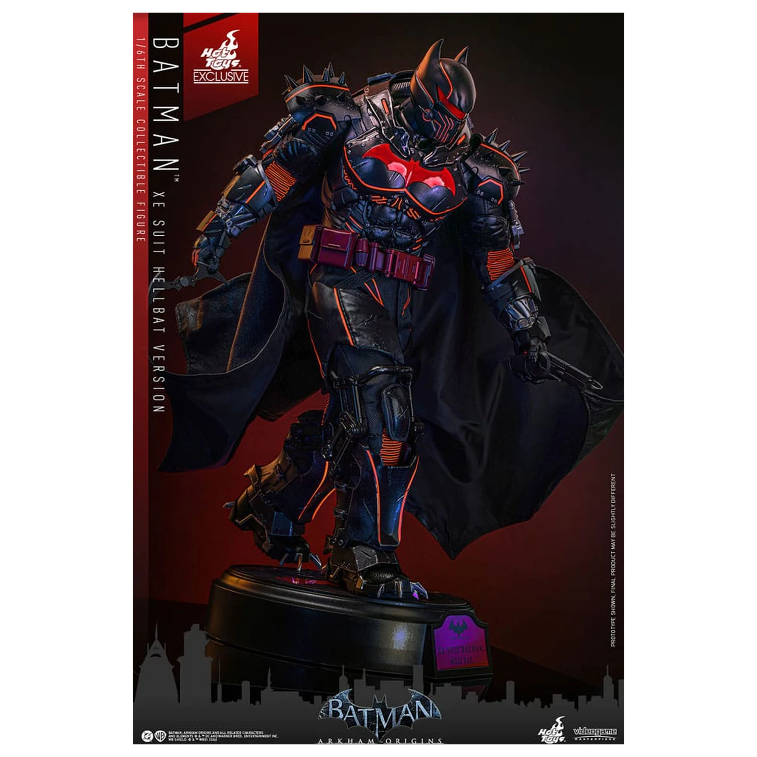 Batman Arkham Origins Videogame Masterpiece Action Figure 1/6 XE Suit Hellbat Version 33 cm zdjęcie produktu