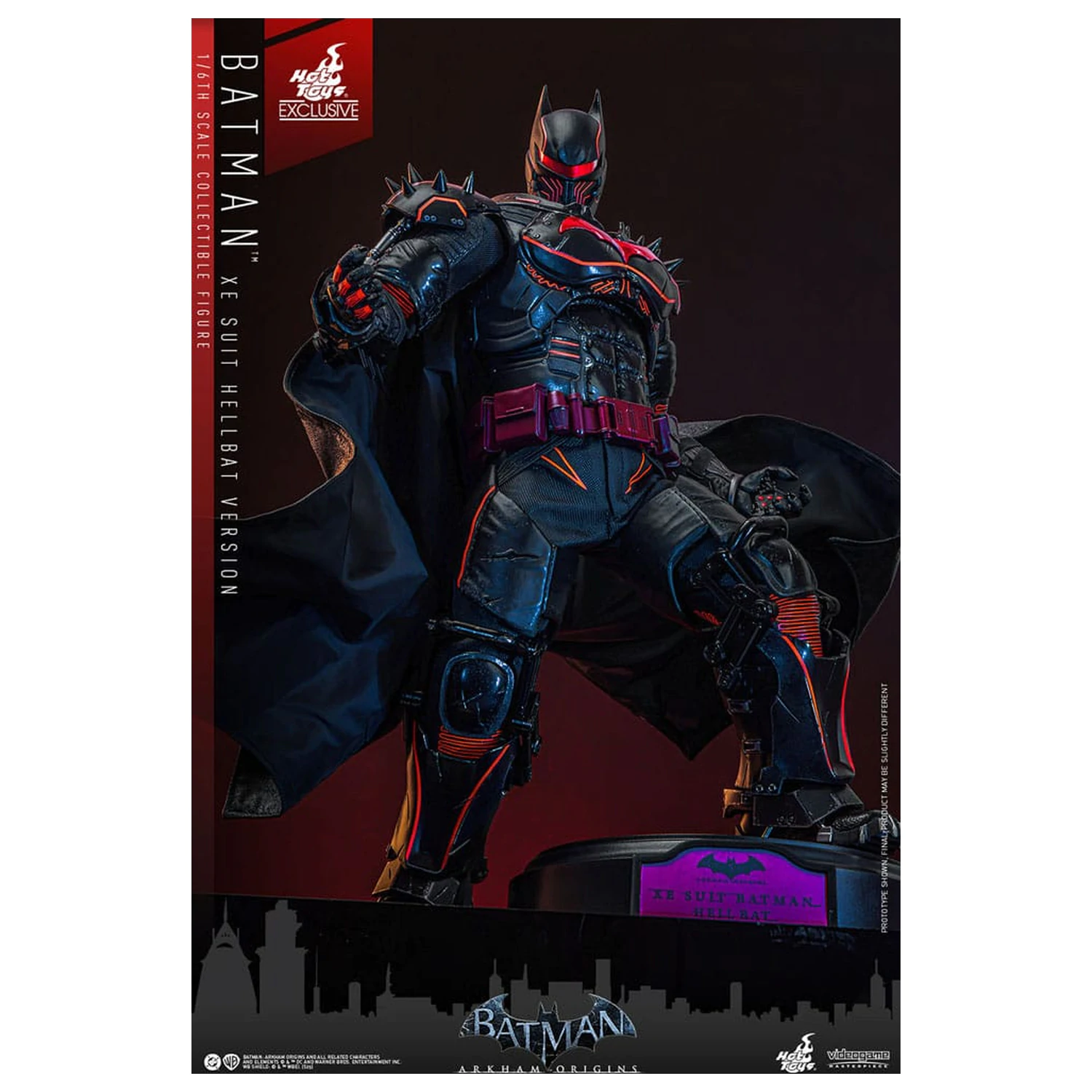 Batman Arkham Origins Videogame Masterpiece Action Figure 1/6 XE Suit Hellbat Version 33 cm zdjęcie produktu