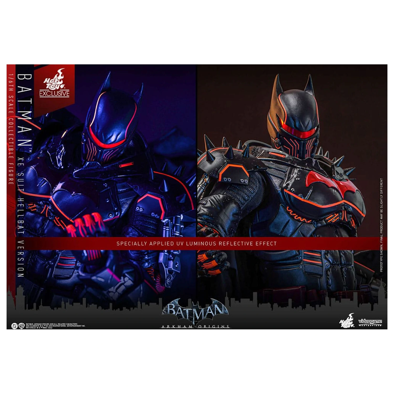 Batman Arkham Origins Videogame Masterpiece Action Figure 1/6 XE Suit Hellbat Version 33 cm zdjęcie produktu