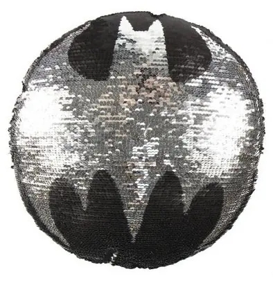 Batman Odwracalna Poduszka Kształtna z Cekinami 30 cm zdjęcie produktu