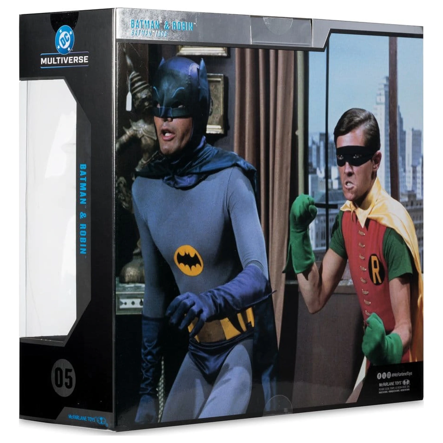 Batman Classic TV Series DC Multiverse McFarlane Collector Edition zestaw 2 figurek akcji Batman i Robin 18 cm zdjęcie produktu