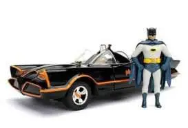 Batman Diecast Model 1/24 1966 Classic TV Series Batmobil z figurką zdjęcie produktu