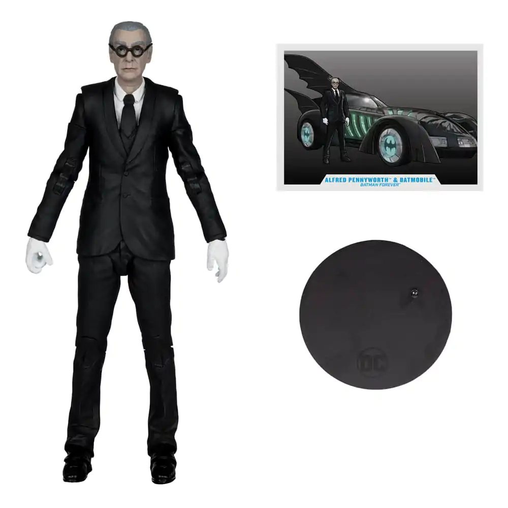 Figurka Akcji DC Multiverse Batman Forever z Pojazdem Alfred Pennyworth & Batmobile (Gold Label) 79 cm zdjęcie produktu