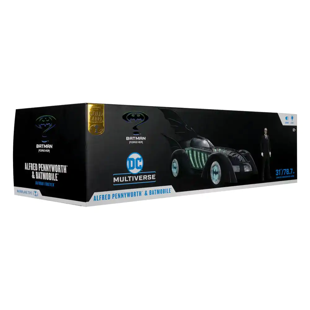 Figurka Akcji DC Multiverse Batman Forever z Pojazdem Alfred Pennyworth & Batmobile (Gold Label) 79 cm zdjęcie produktu