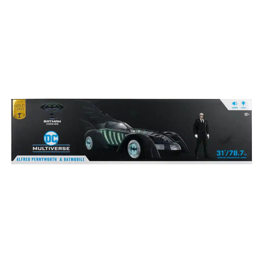 Figurka Akcji DC Multiverse Batman Forever z Pojazdem Alfred Pennyworth & Batmobile (Gold Label) 79 cm zdjęcie produktu