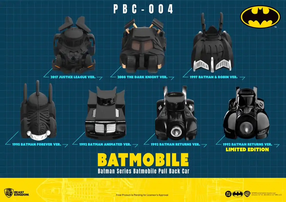 Batman Pull Back Samochody w Tajemniczym Pudełku 6-Pak zdjęcie produktu