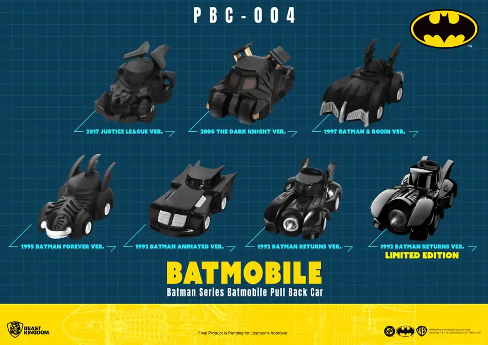 Batman Pull Back Samochody w Tajemniczym Pudełku 6-Pak zdjęcie produktu