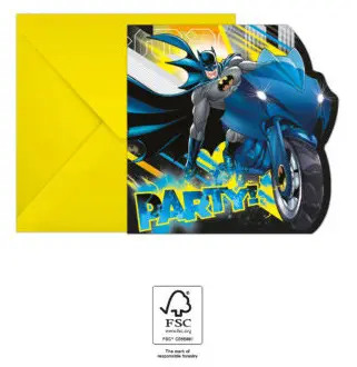 Batman Rogue Rage Zaproszenie na imprezę 6 szt. FSC zdjęcie produktu