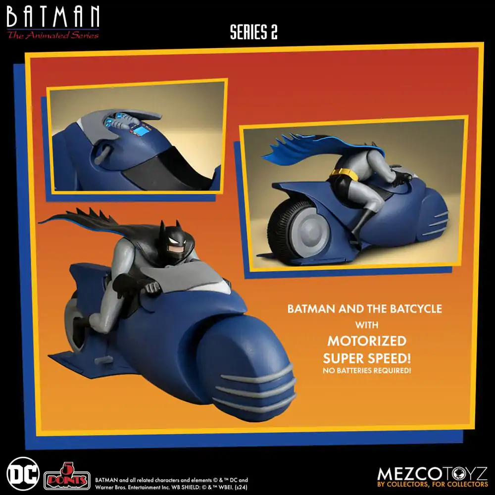 Batman the Animated Series 2 5 Points Figurka Akcji Batman & Batcycle 10 cm zdjęcie produktu