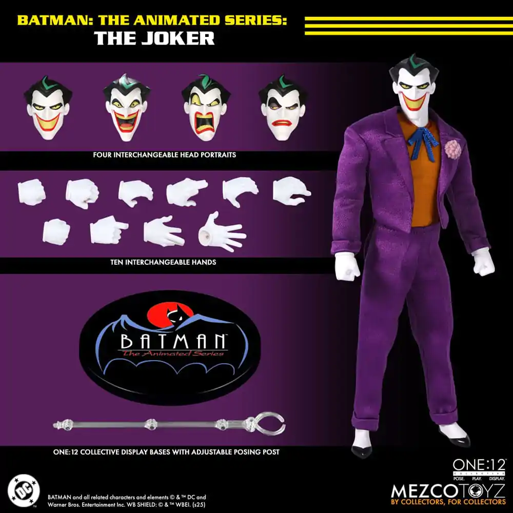Batman: The Animated Series Figurka Akcji 1/12 Joker 17 cm zdjęcie produktu