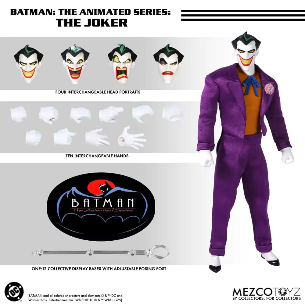 Batman: The Animated Series Figurka Akcji 1/12 Joker 17 cm zdjęcie produktu