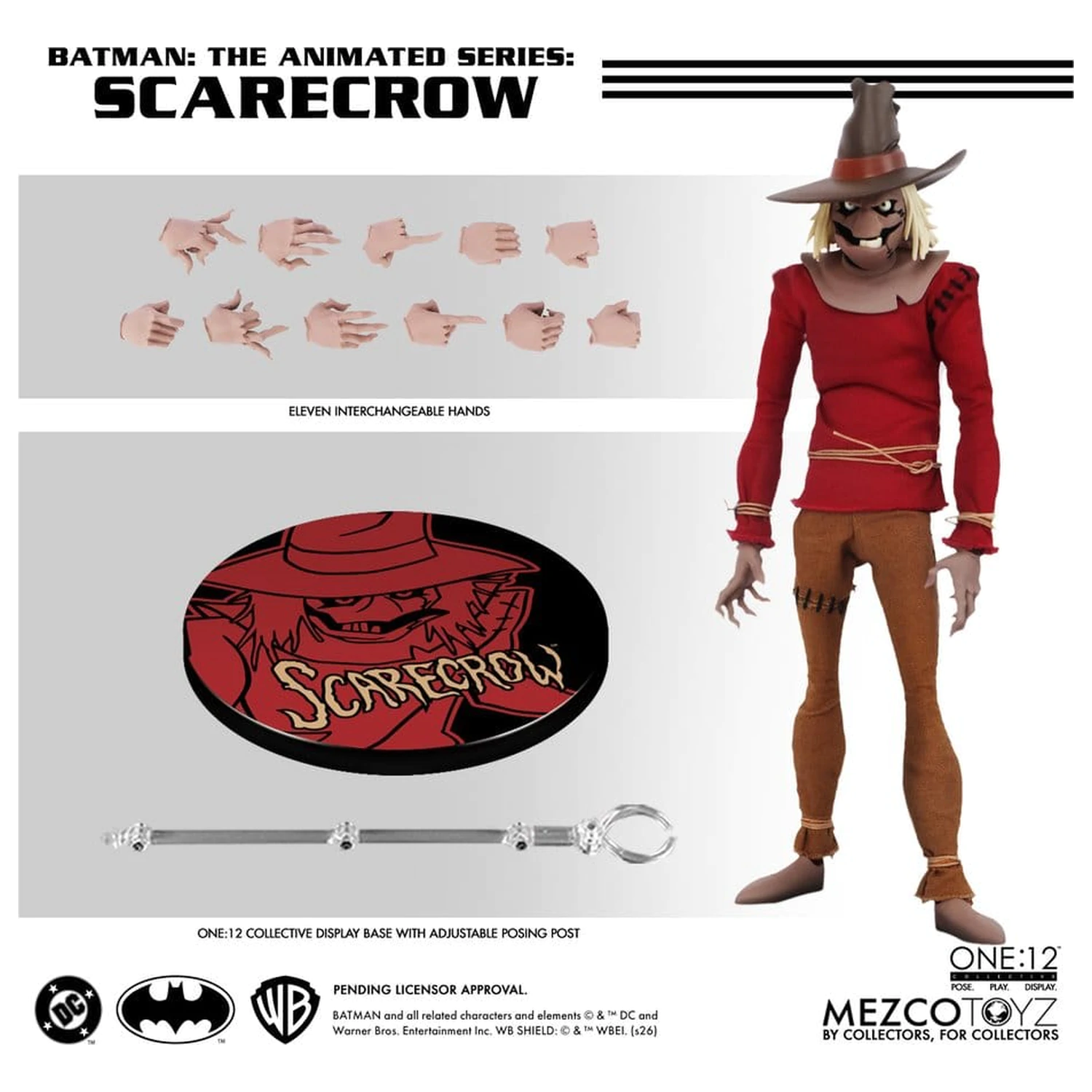 Batman: The Animated Series One:12 Collective Figurka akcji Scarecrow 17 cm zdjęcie produktu