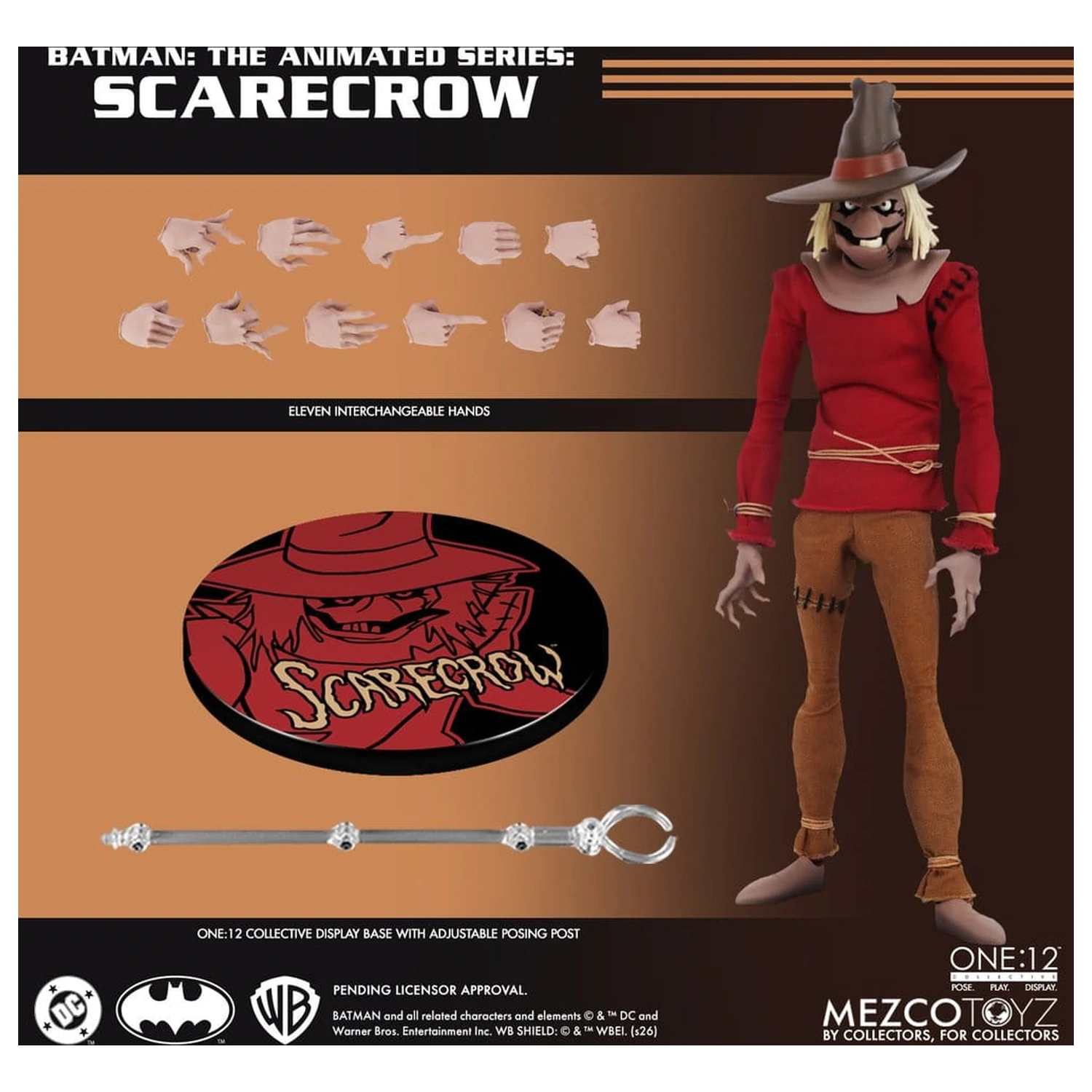 Batman: The Animated Series One:12 Collective Figurka akcji Scarecrow 17 cm zdjęcie produktu