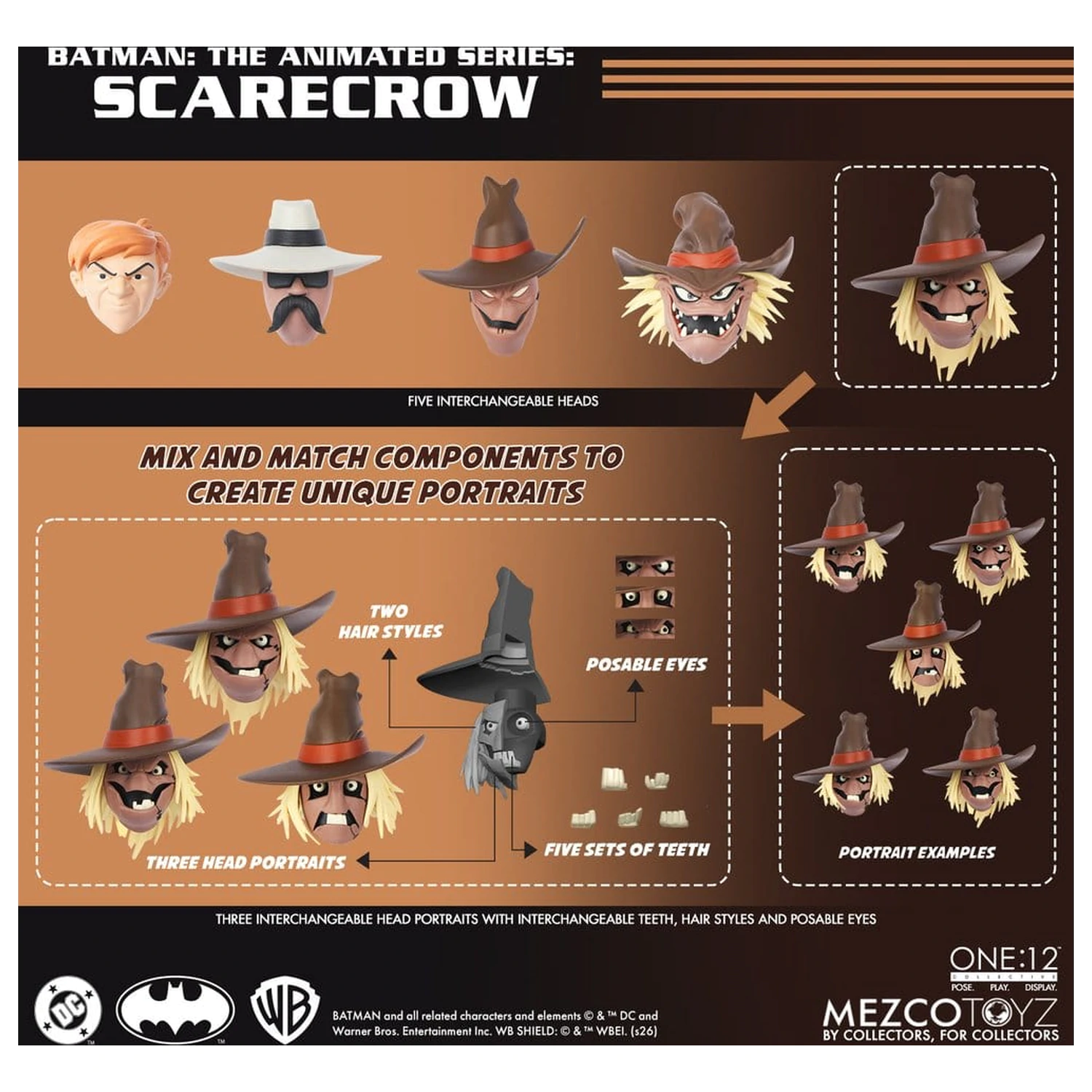Batman: The Animated Series One:12 Collective Figurka akcji Scarecrow 17 cm zdjęcie produktu