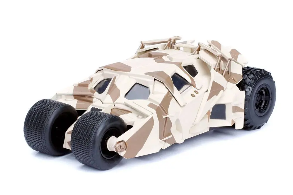 Batman The Dark Knight Diecast Model 1/24 2008 Batmobil Camo z figurką zdjęcie produktu