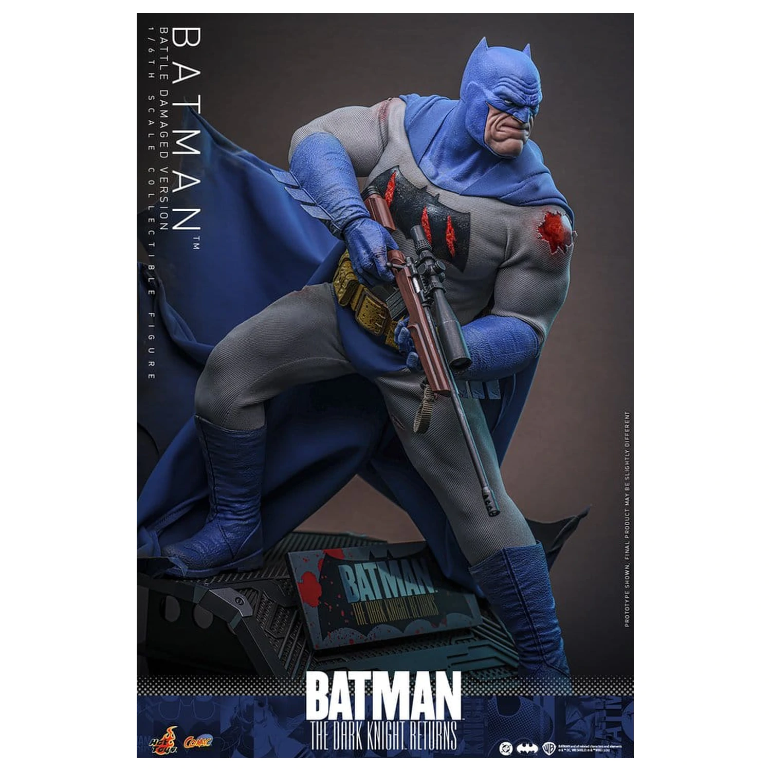 Batman: The Dark Knight Returns Comic Masterpiece figurka akcji 1/6 Batman (wersja uszkodzona w walce) 32 cm zdjęcie produktu