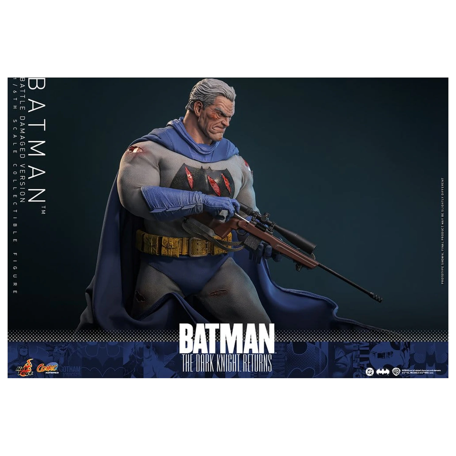 Batman: The Dark Knight Returns Comic Masterpiece figurka akcji 1/6 Batman (wersja uszkodzona w walce) 32 cm zdjęcie produktu