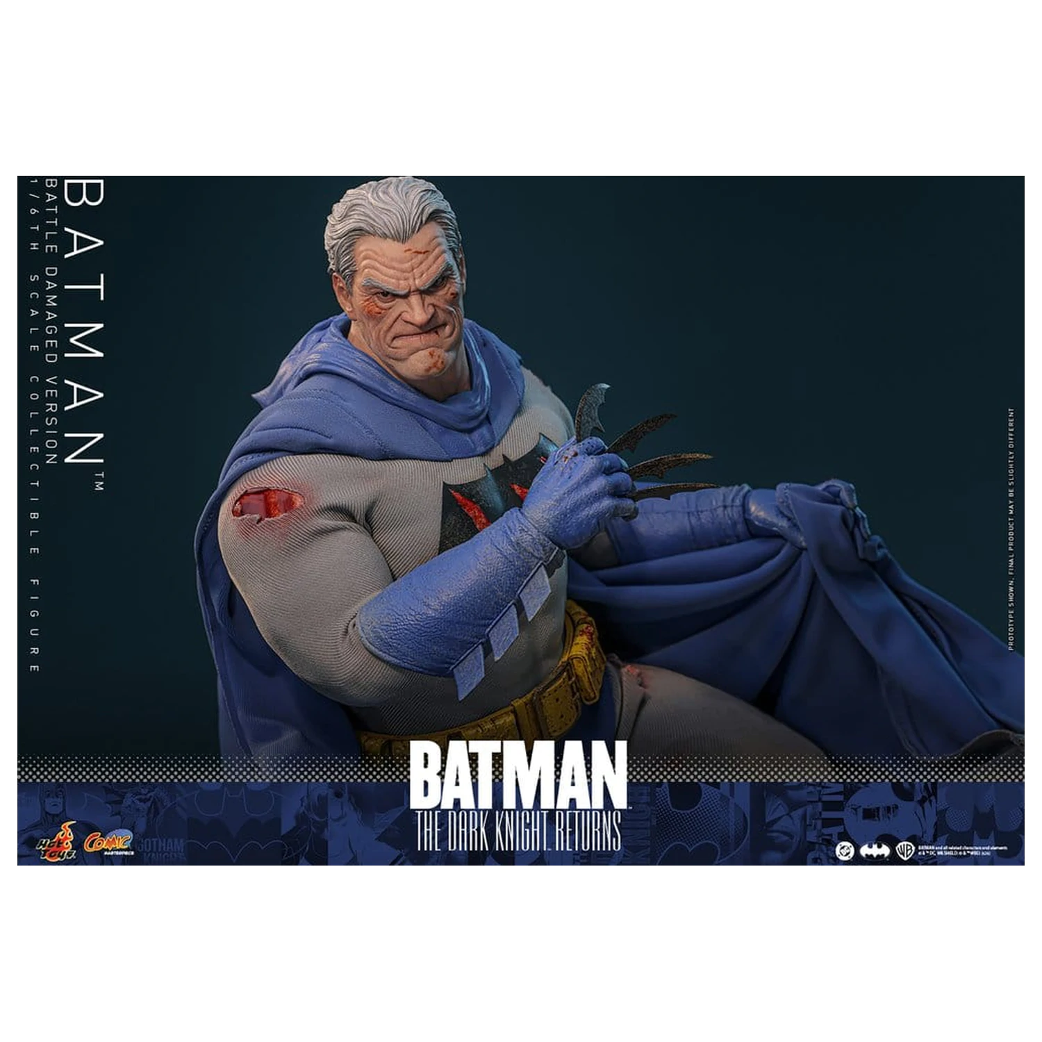 Batman: The Dark Knight Returns Comic Masterpiece figurka akcji 1/6 Batman (wersja uszkodzona w walce) 32 cm zdjęcie produktu