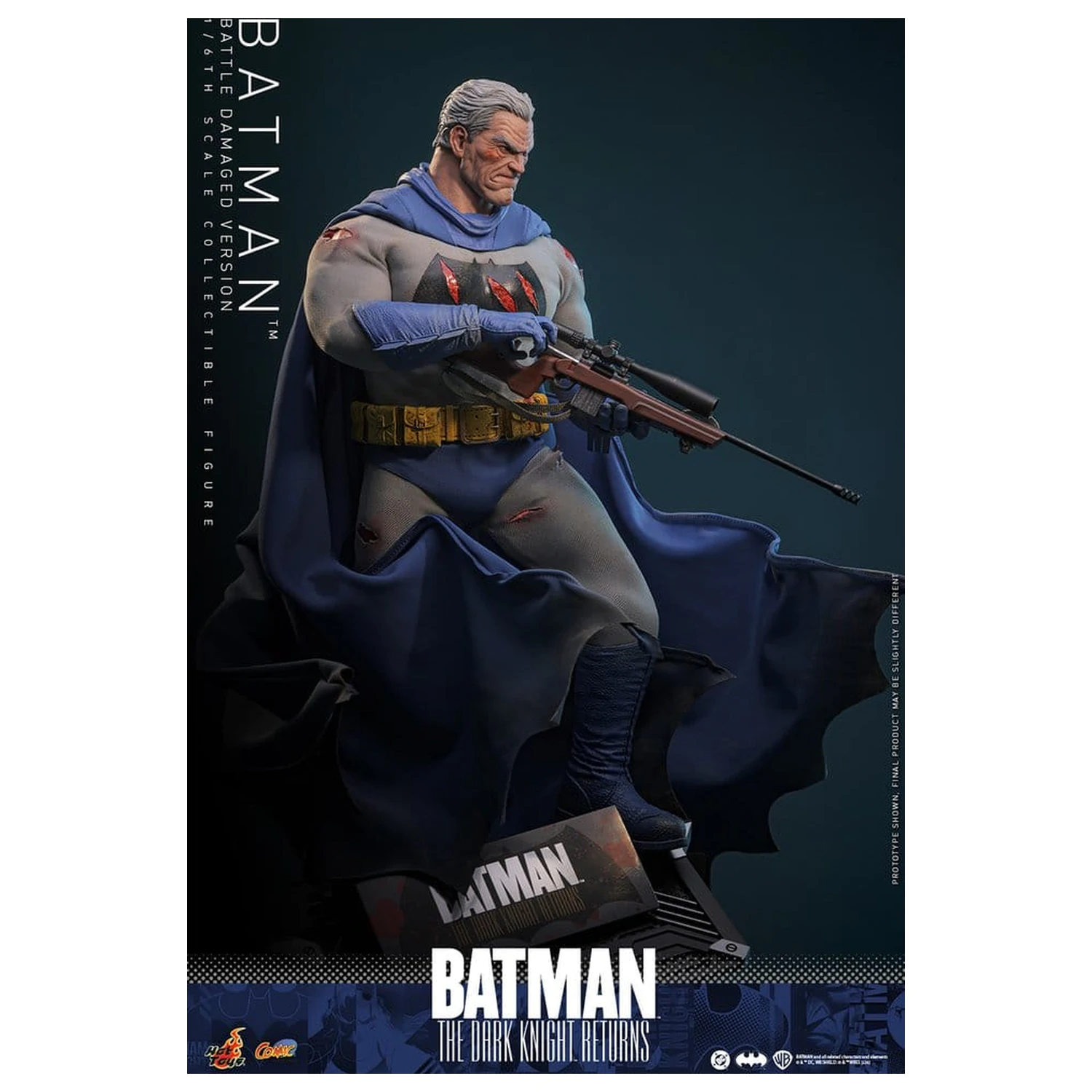 Batman: The Dark Knight Returns Comic Masterpiece figurka akcji 1/6 Batman (wersja uszkodzona w walce) 32 cm zdjęcie produktu