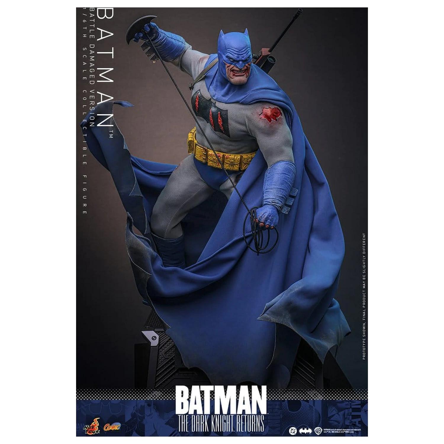 Batman: The Dark Knight Returns Comic Masterpiece figurka akcji 1/6 Batman (wersja uszkodzona w walce) 32 cm zdjęcie produktu