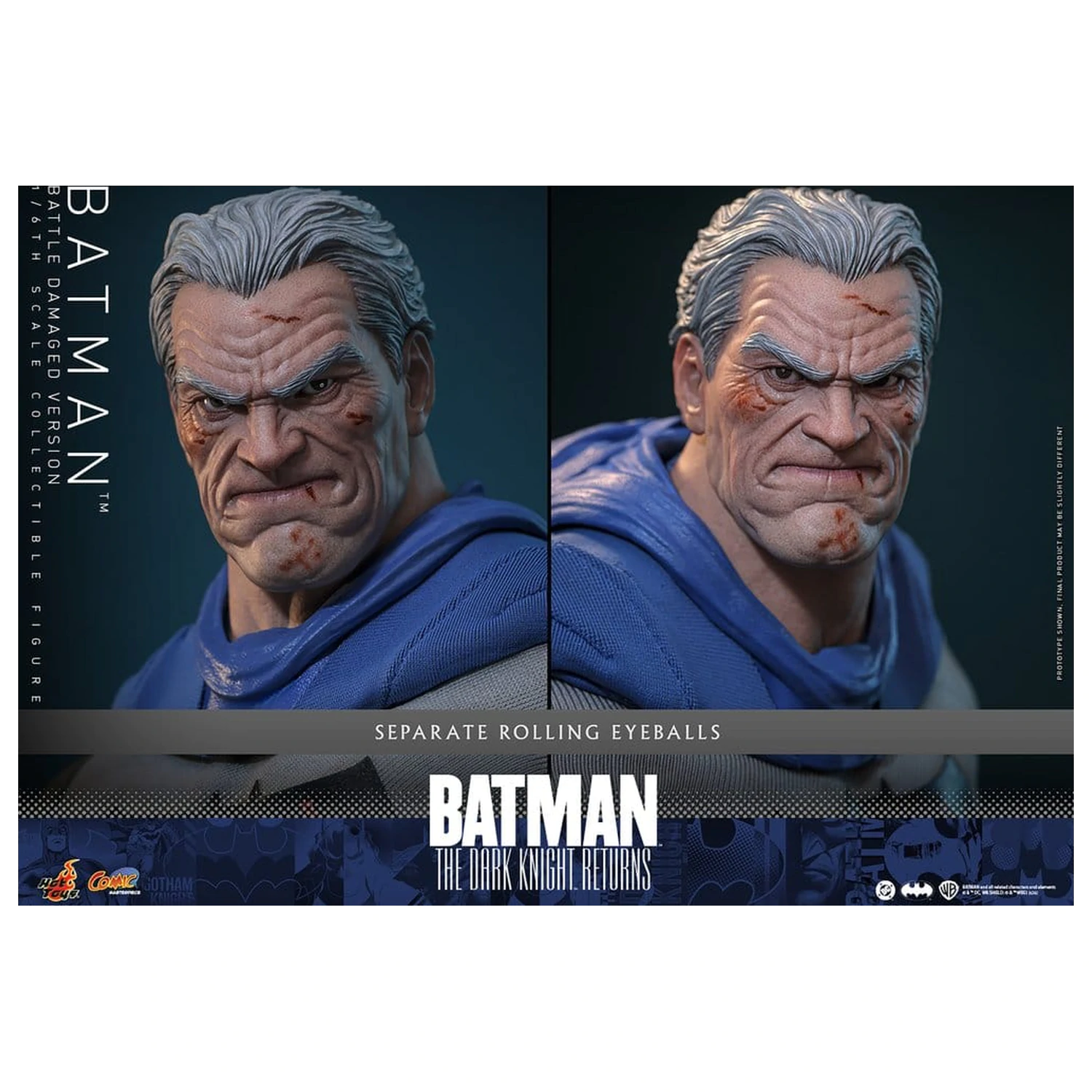 Batman: The Dark Knight Returns Comic Masterpiece figurka akcji 1/6 Batman (wersja uszkodzona w walce) 32 cm zdjęcie produktu
