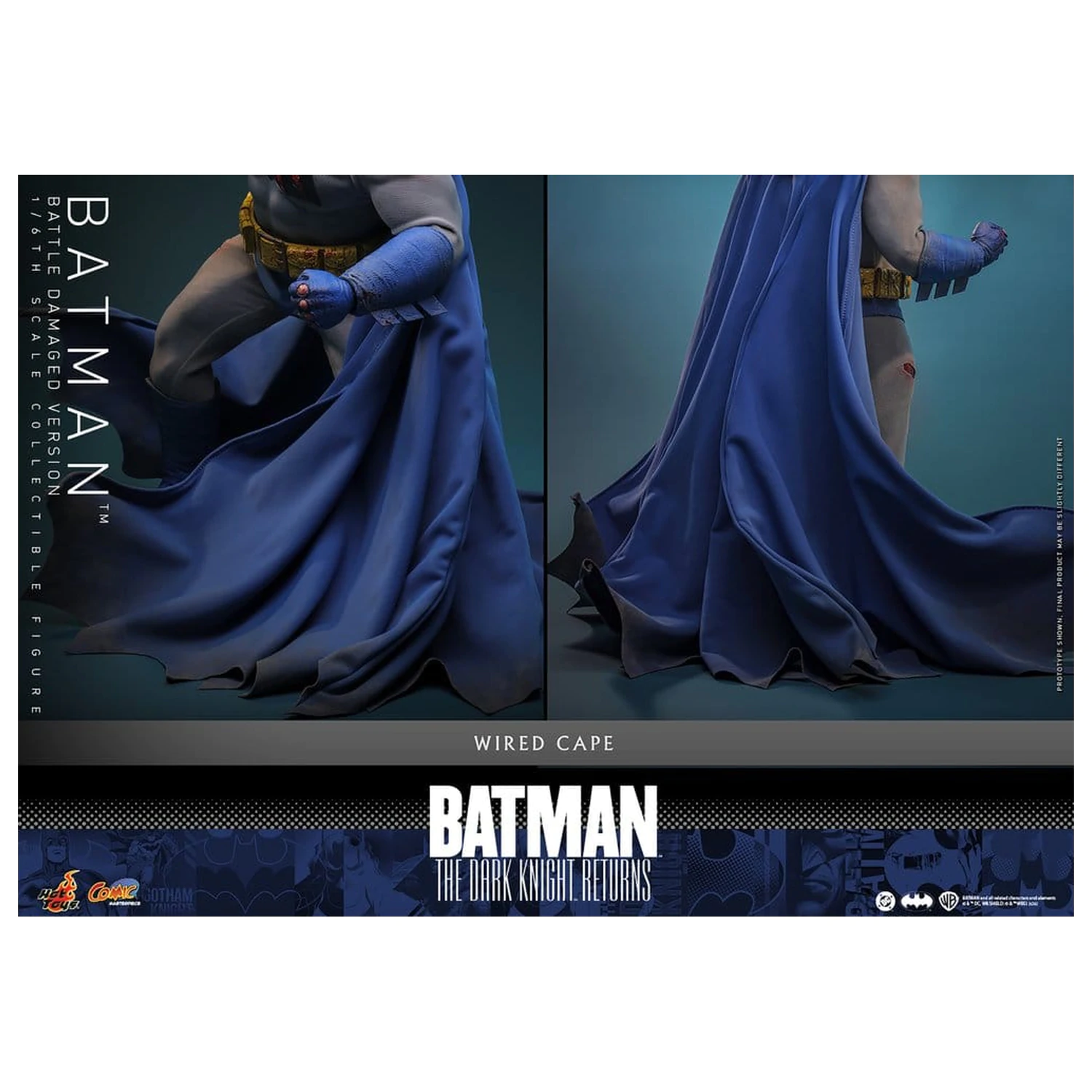 Batman: The Dark Knight Returns Comic Masterpiece figurka akcji 1/6 Batman (wersja uszkodzona w walce) 32 cm zdjęcie produktu