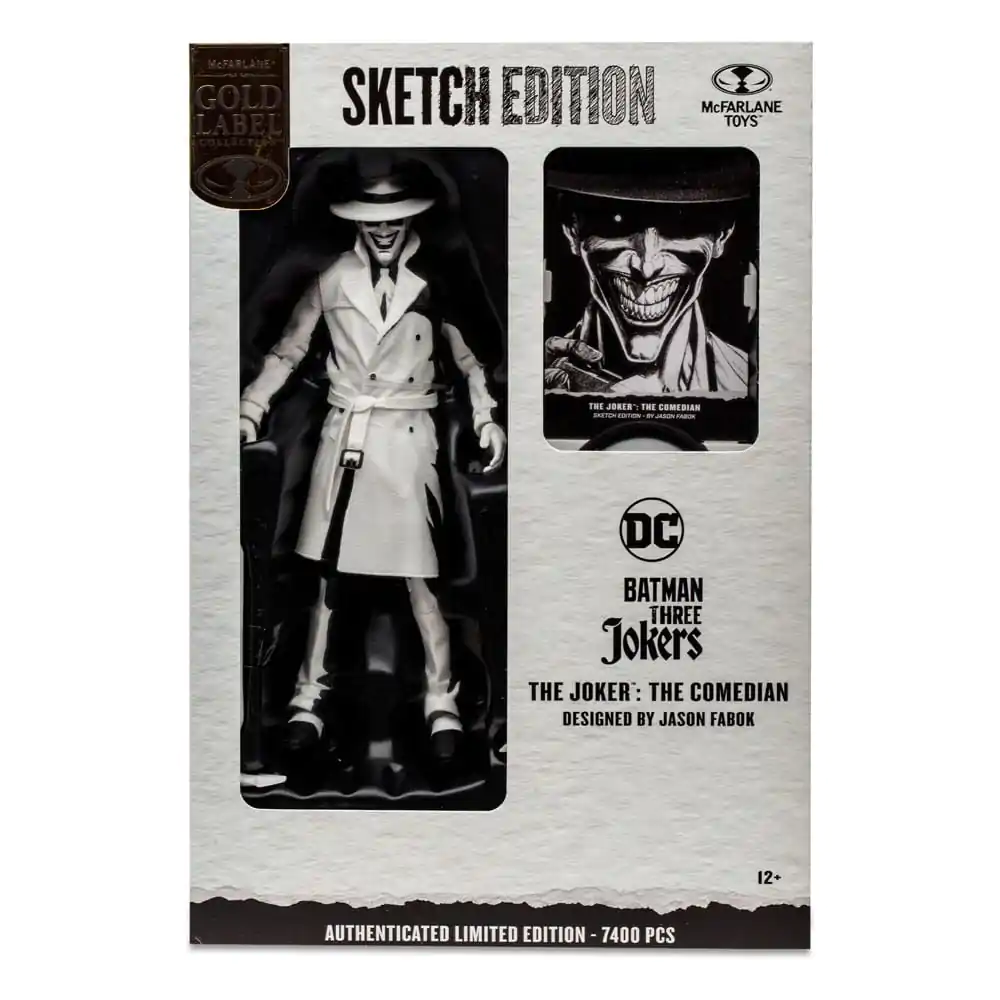 Batman: Three Jokers DC Multiverse Figurka Akcji Joker: The Comedian Sketch Edition (Gold Label) 18 cm zdjęcie produktu